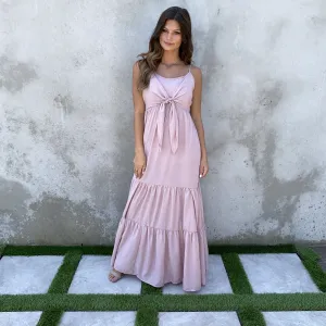 Essential Elements Pink Maxi Dress