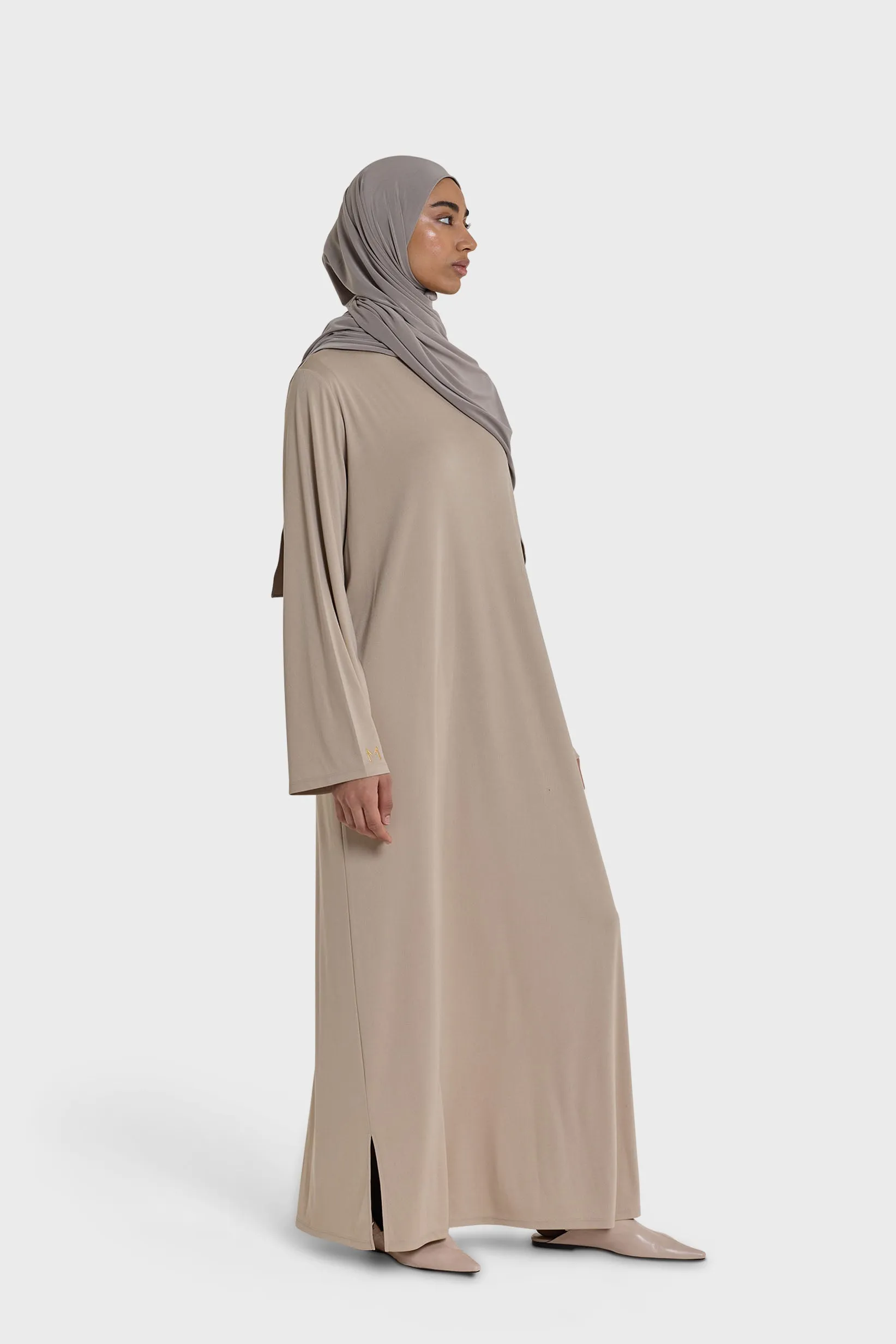 Essential Jersey Dress | Light Khaki