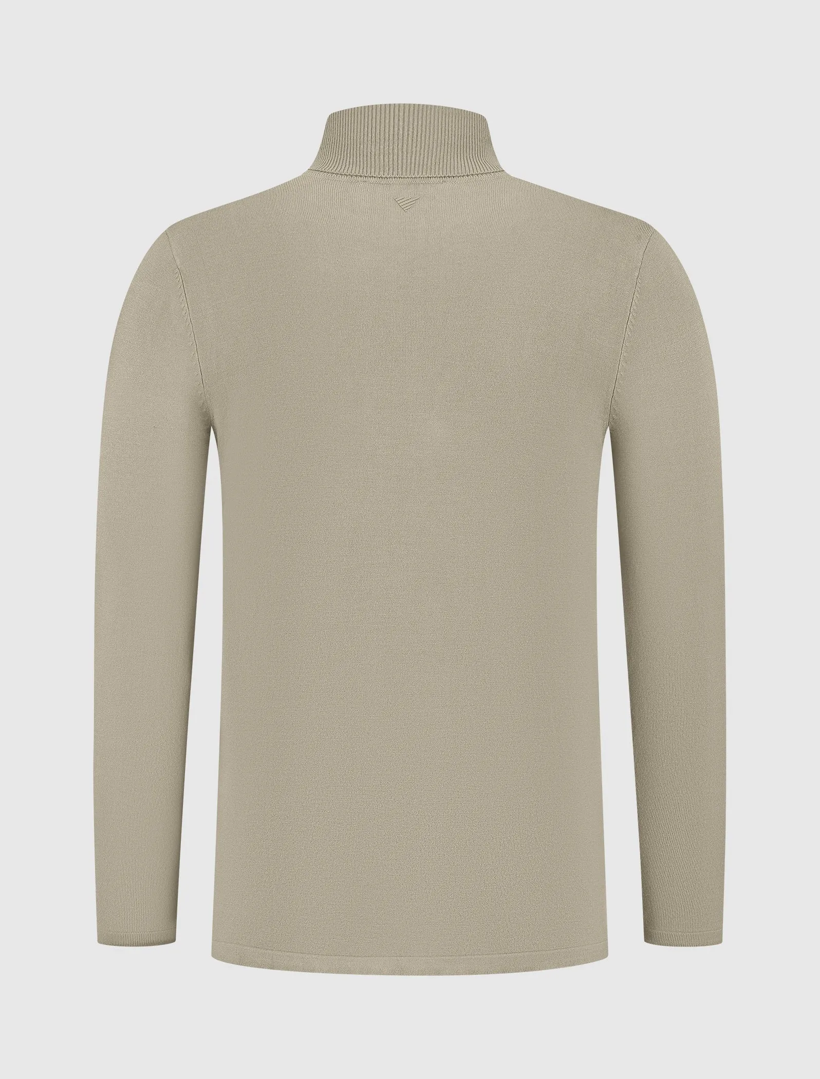 Essential Knitwear Turtleneck Sweater | Taupe