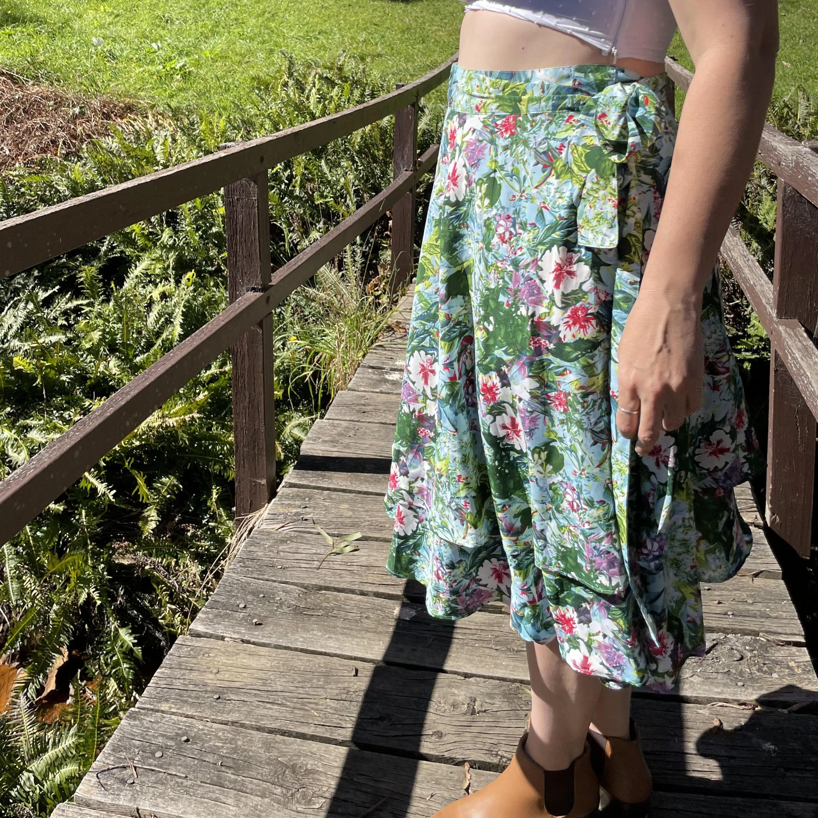 Fair Trade Destiny Upcycled Fabric Wrap Skirt