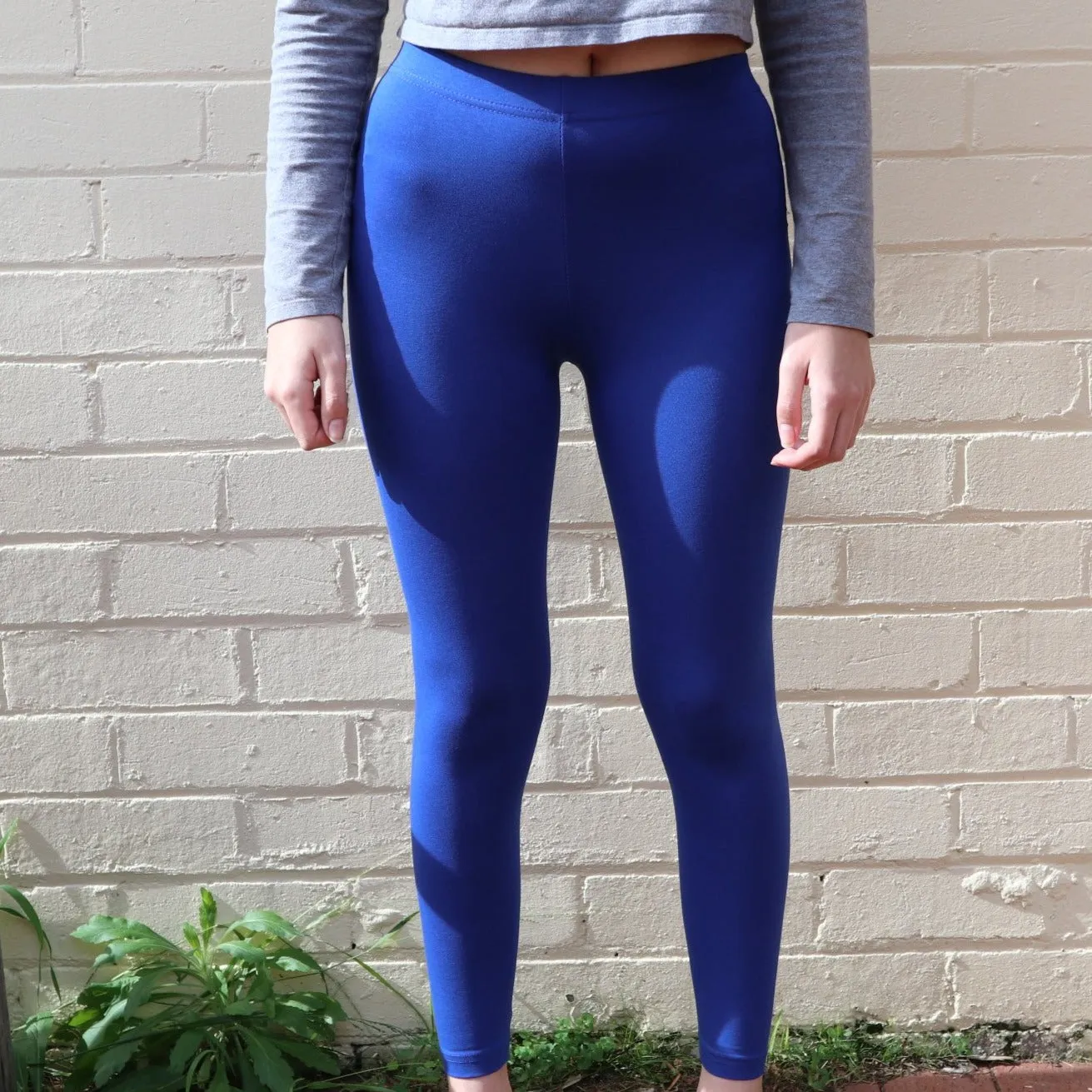 Fair Trade Organic Cotton Leggings Blue