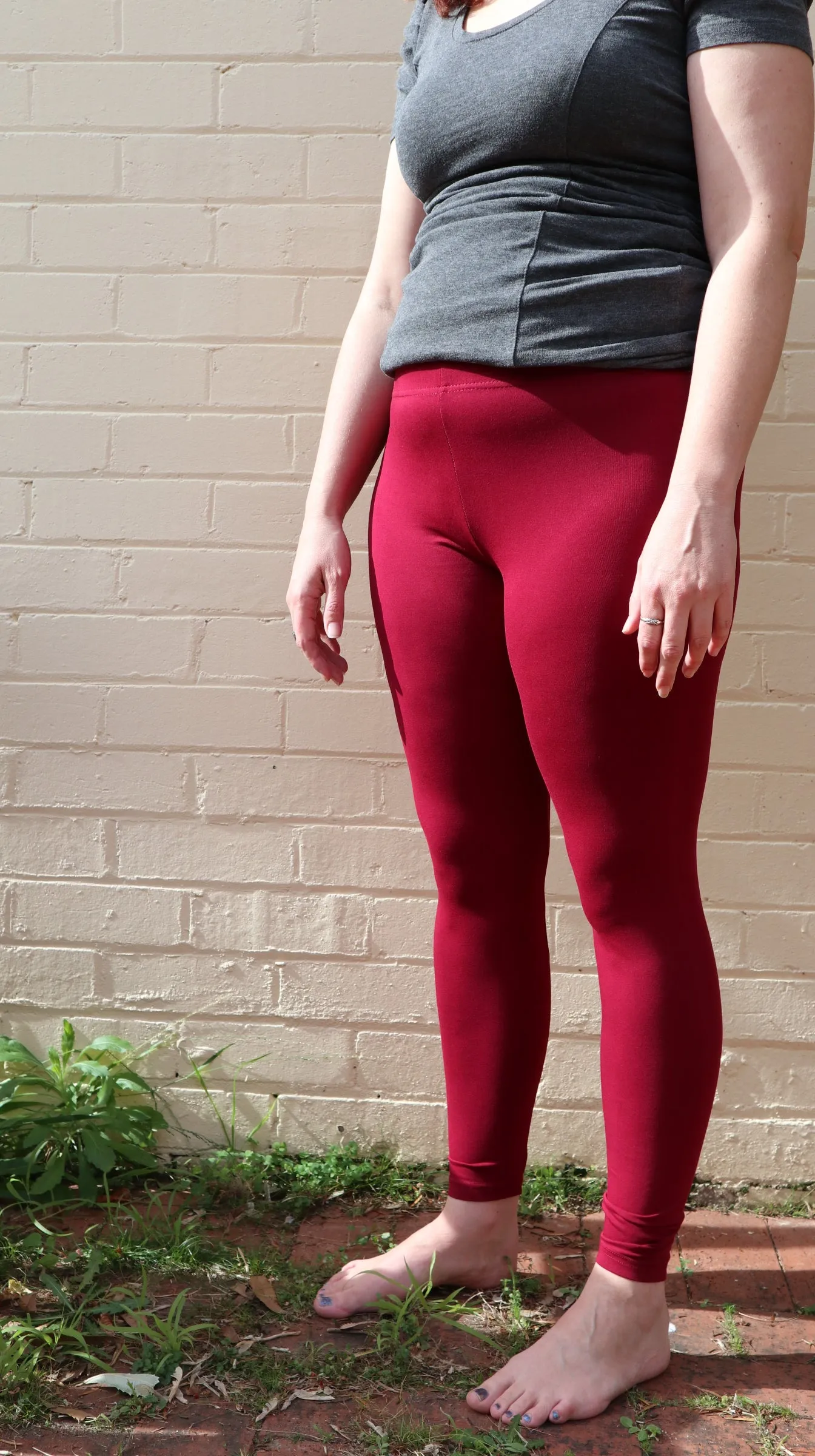 Fair Trade Organic Cotton Leggings Marron