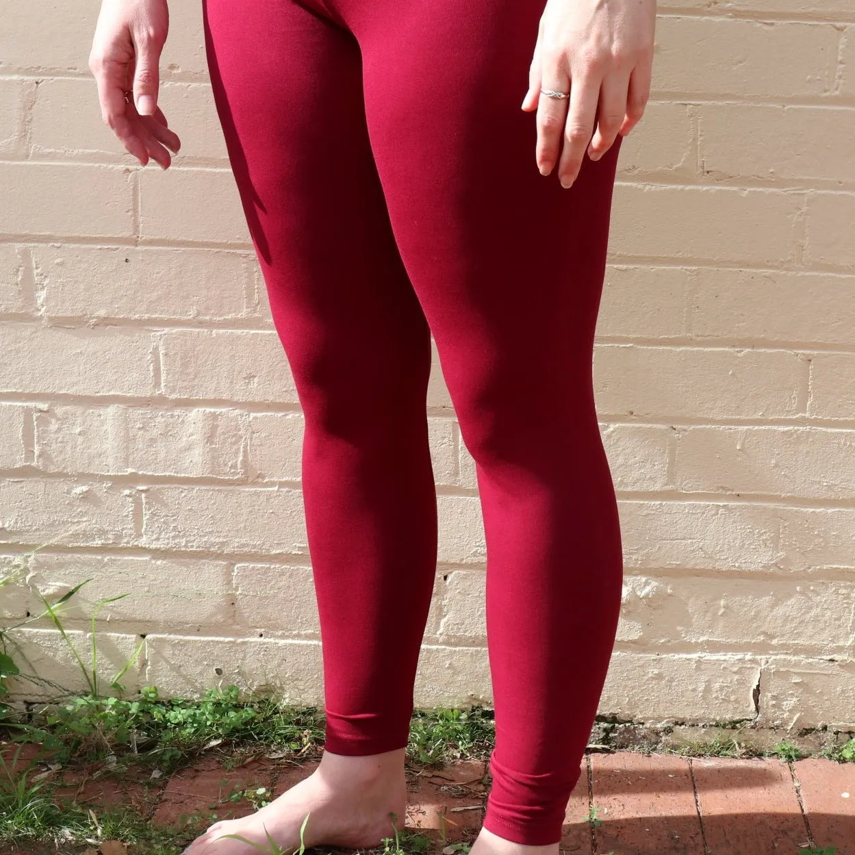 Fair Trade Organic Cotton Leggings Marron