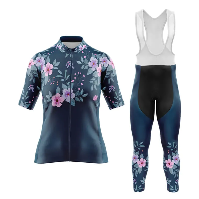 Floral Neck Cherry Blossom Aero Cycling Kit