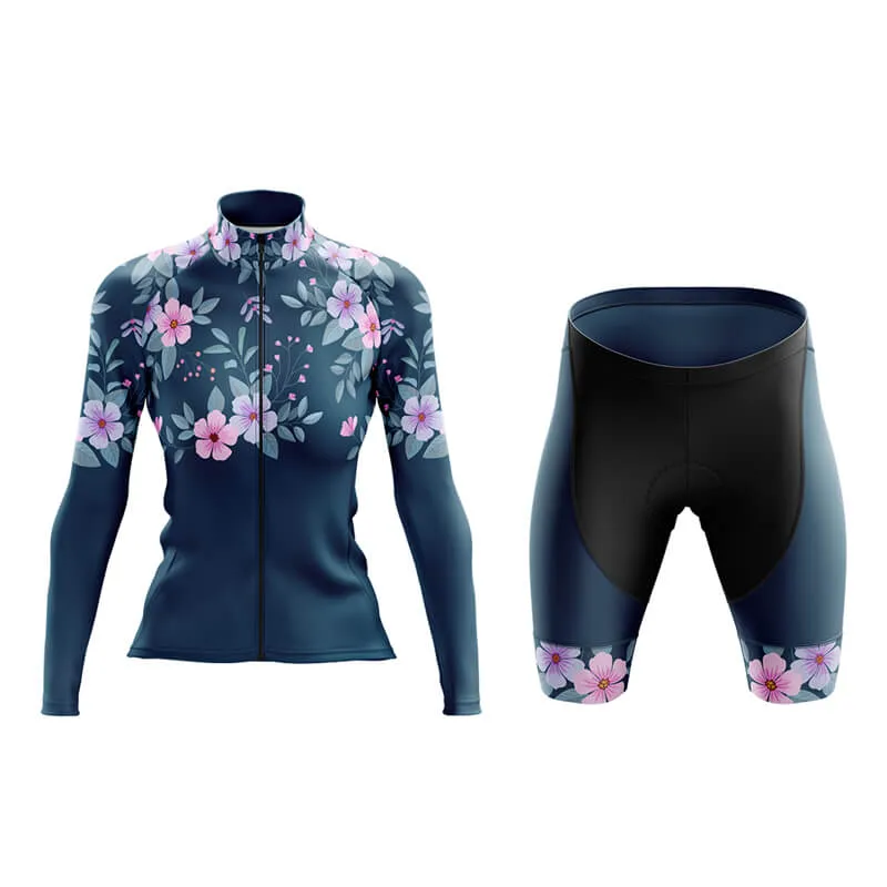 Floral Neck Cherry Blossom Aero Cycling Kit