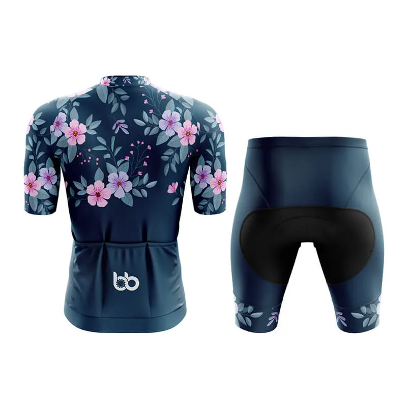 Floral Neck Cherry Blossom Aero Cycling Kit