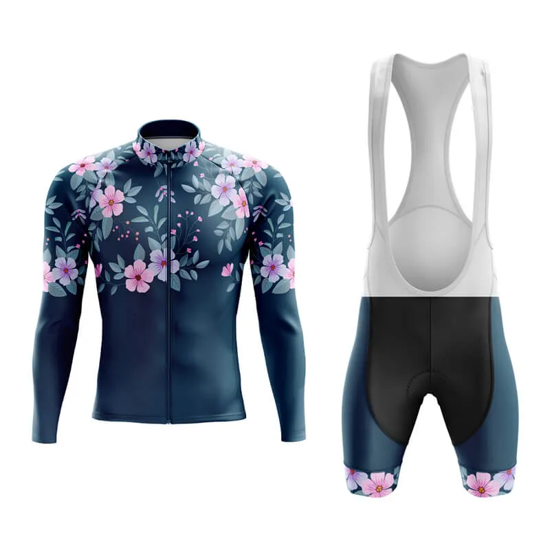 Floral Neck Cherry Blossom Aero Cycling Kit