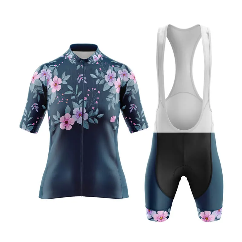 Floral Neck Cherry Blossom Aero Cycling Kit