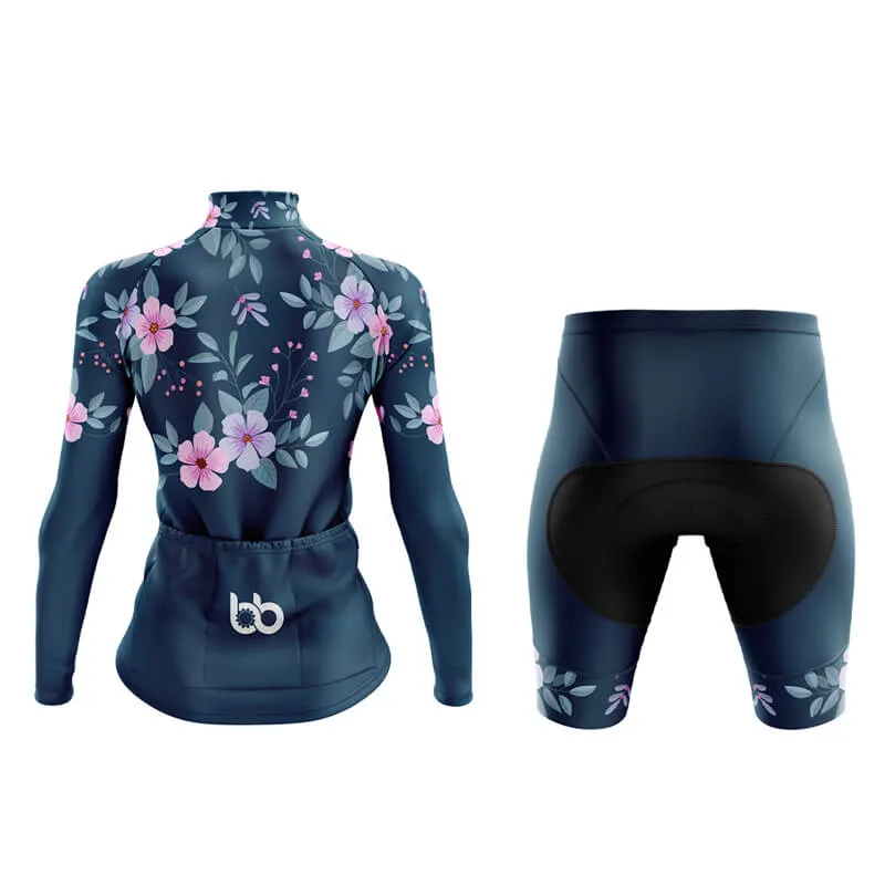 Floral Neck Cherry Blossom Aero Cycling Kit