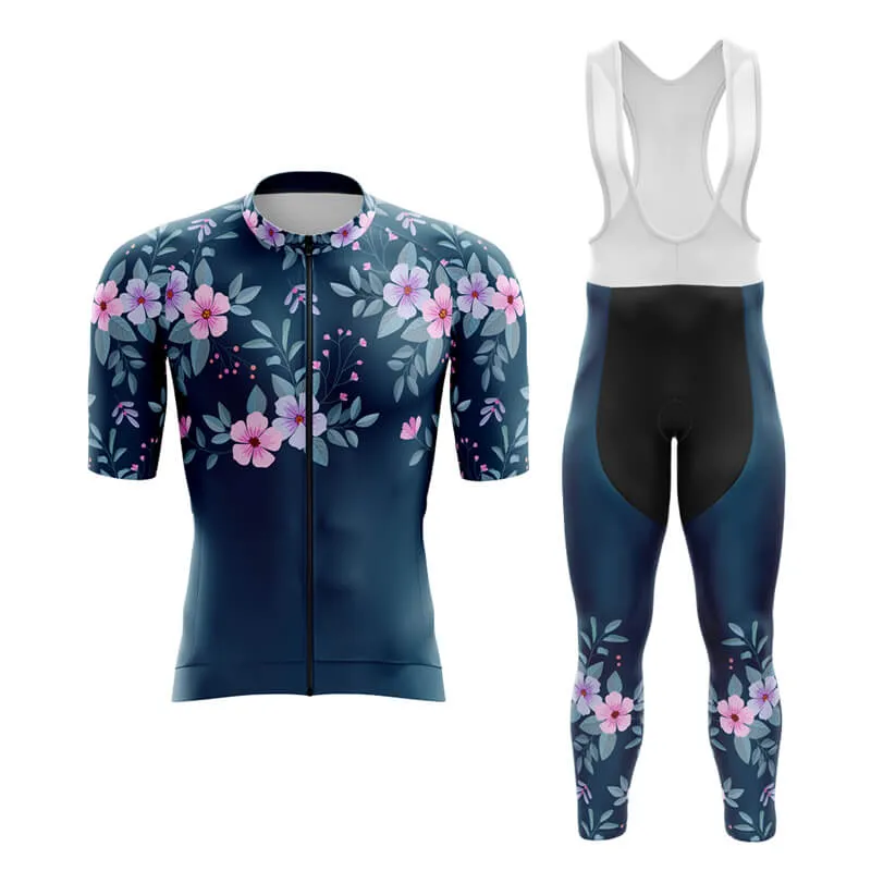 Floral Neck Cherry Blossom Aero Cycling Kit