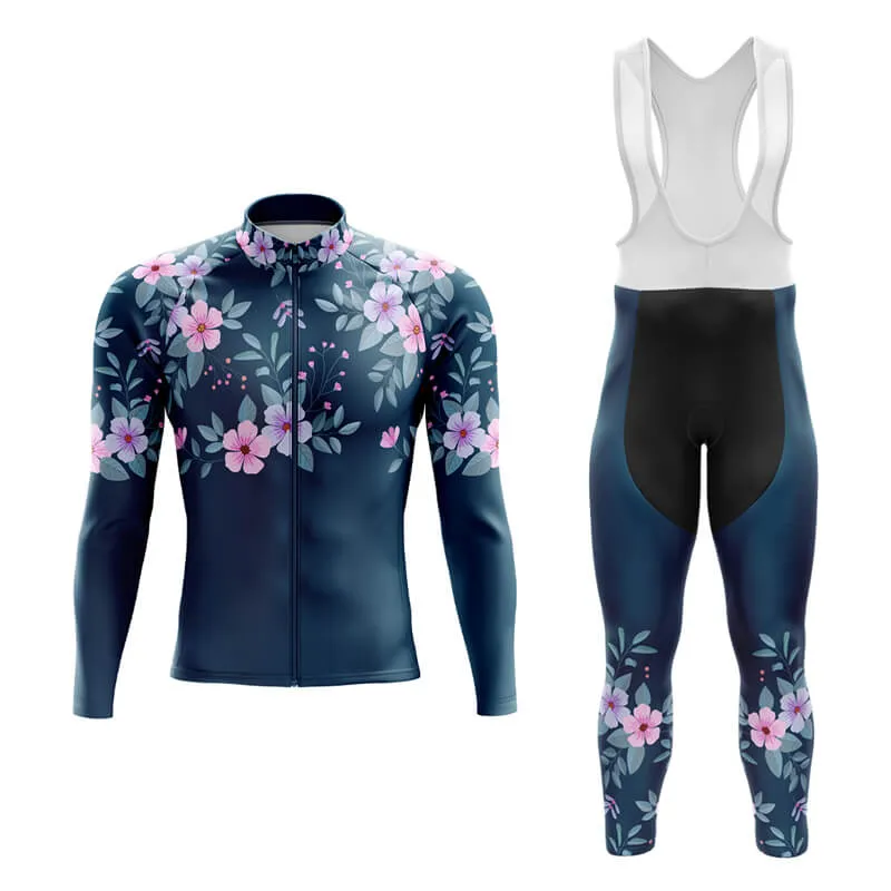 Floral Neck Cherry Blossom Aero Cycling Kit