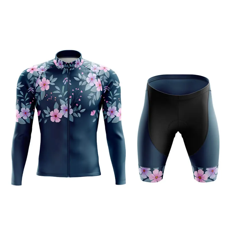 Floral Neck Cherry Blossom Aero Cycling Kit