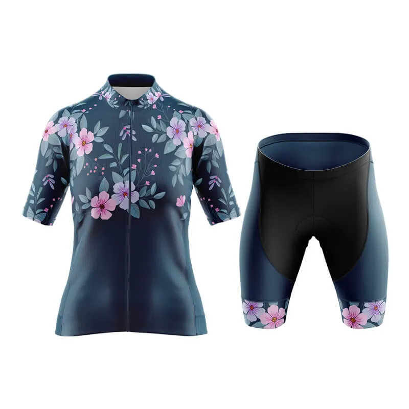 Floral Neck Cherry Blossom Aero Cycling Kit