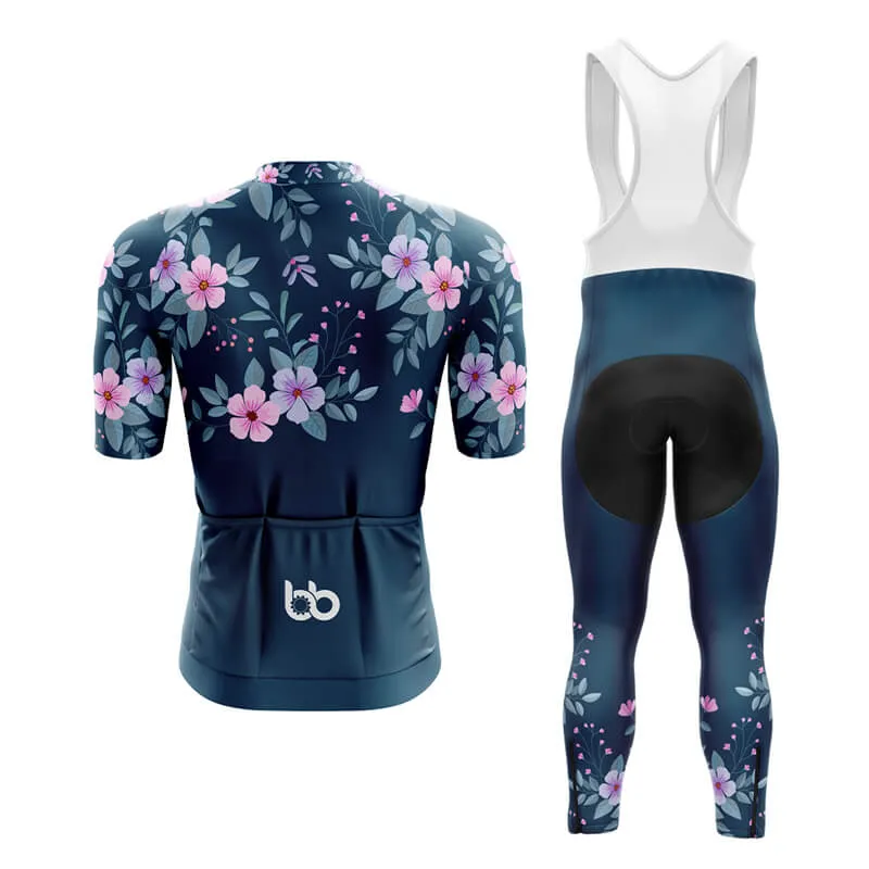 Floral Neck Cherry Blossom Aero Cycling Kit