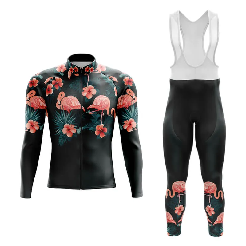 Floral Neck Flamingo Aero Cycling Kit