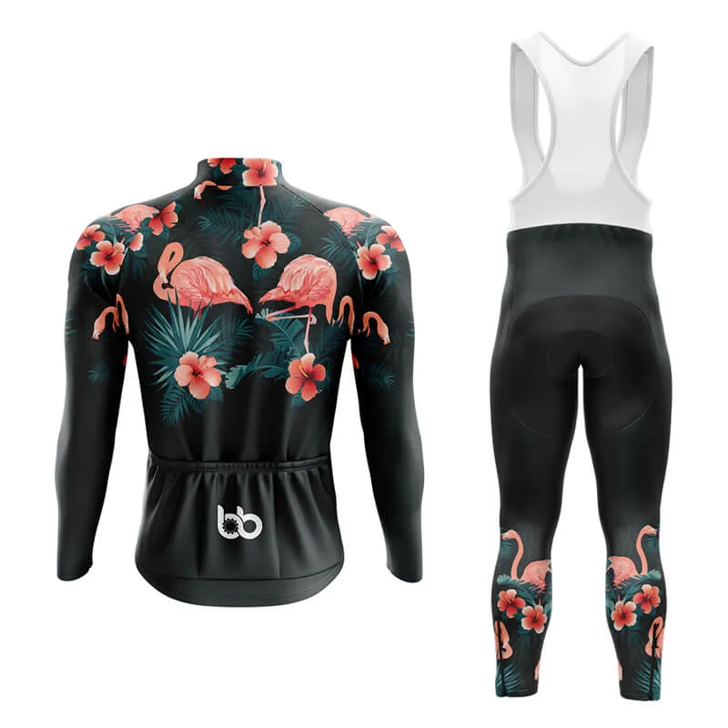 Floral Neck Flamingo Aero Cycling Kit