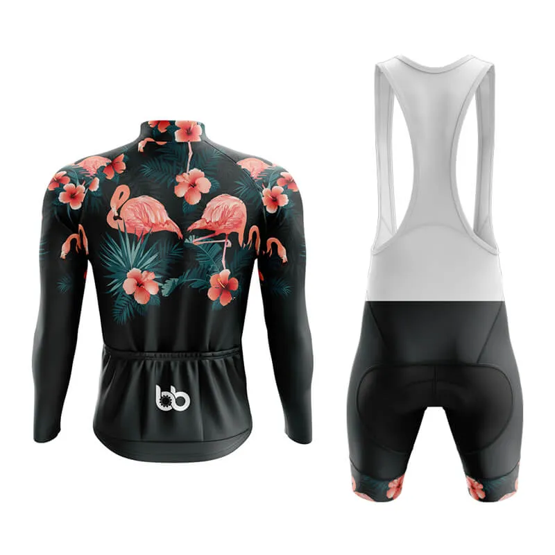 Floral Neck Flamingo Aero Cycling Kit