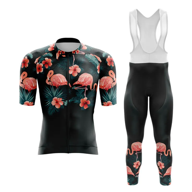 Floral Neck Flamingo Aero Cycling Kit