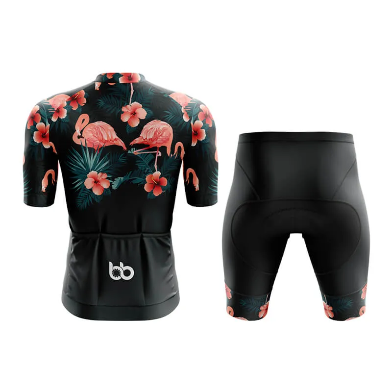 Floral Neck Flamingo Aero Cycling Kit