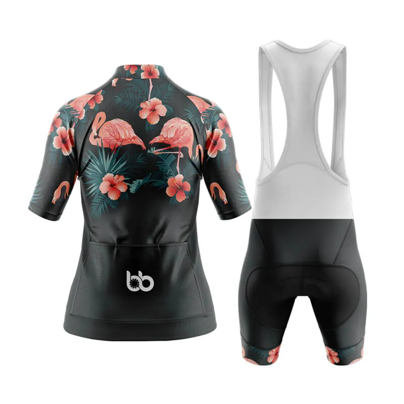 Floral Neck Flamingo Aero Cycling Kit