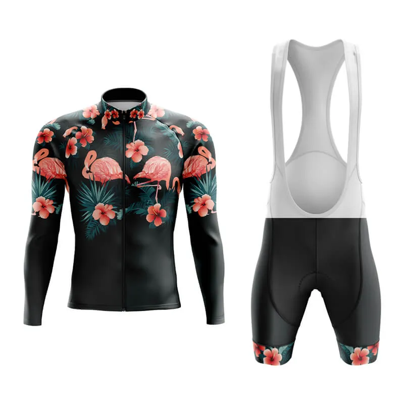 Floral Neck Flamingo Aero Cycling Kit