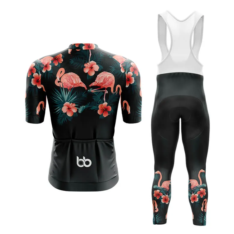 Floral Neck Flamingo Aero Cycling Kit