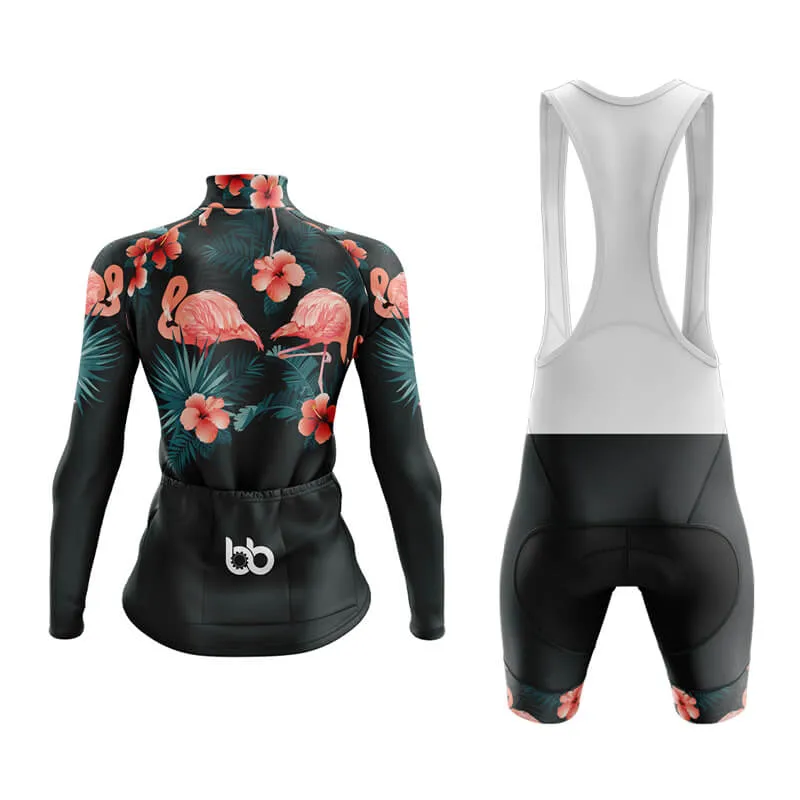 Floral Neck Flamingo Aero Cycling Kit