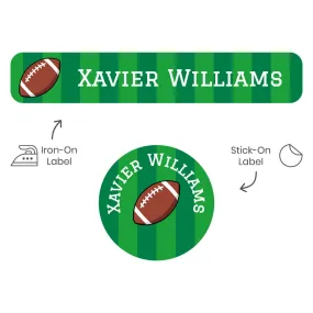 Football Camp Clothing Labels Pack