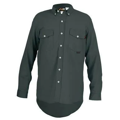 FR Long Sleeve Work Shirt, Gray