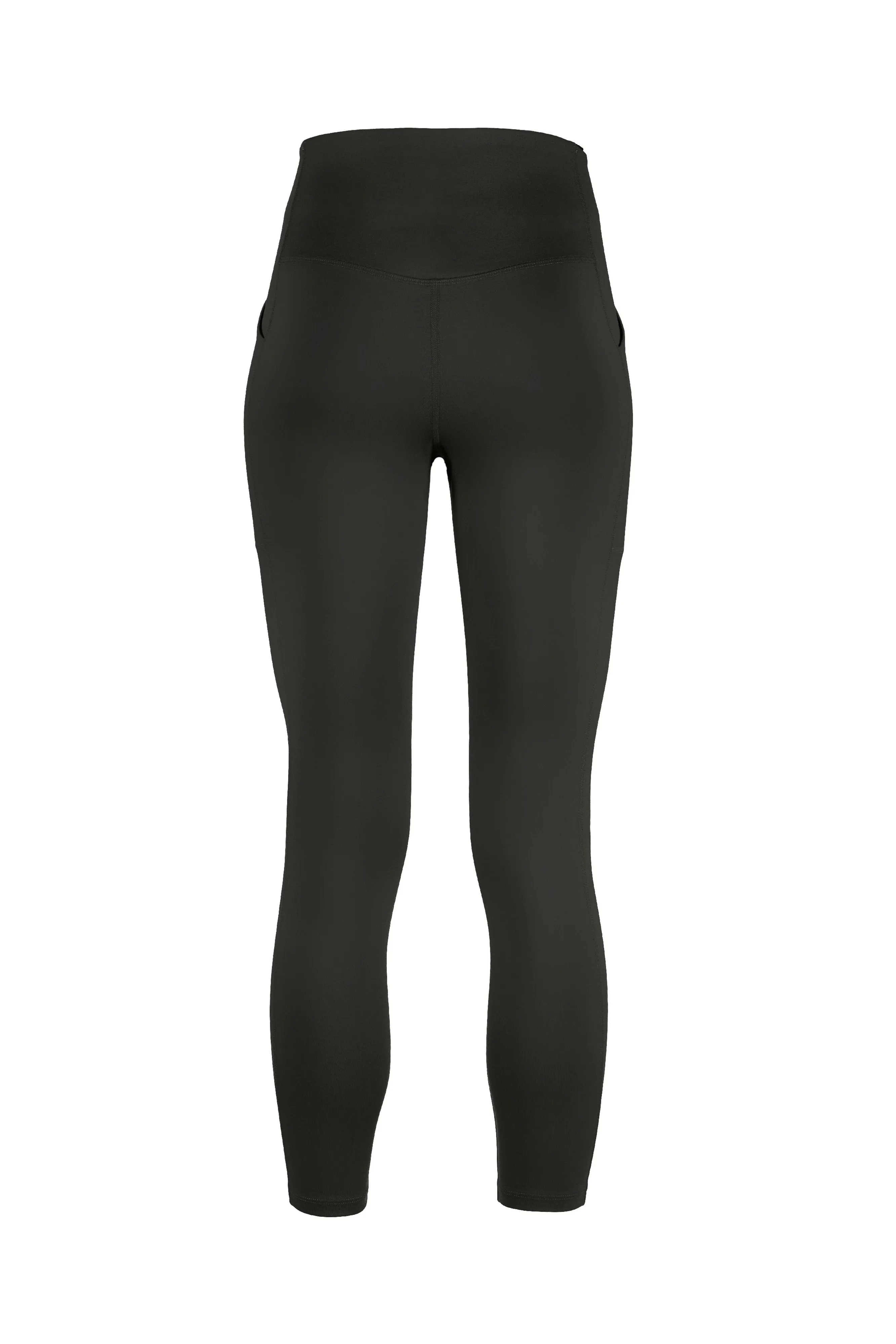 Girlfriend Collective Black Pocket Leggings High Rise, 7/8