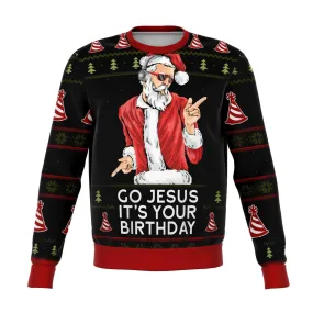 Go Jesus Ugly Christmas Sweater