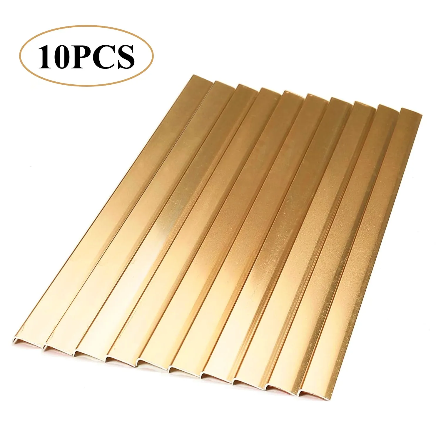 Gold Peel and Stick Aluminum Tile Edge Trim