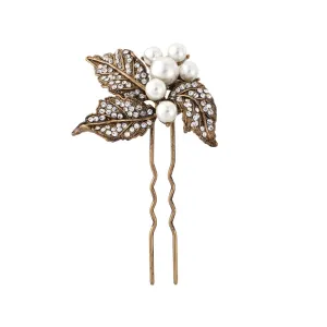 Golden Leaves Hair Pin