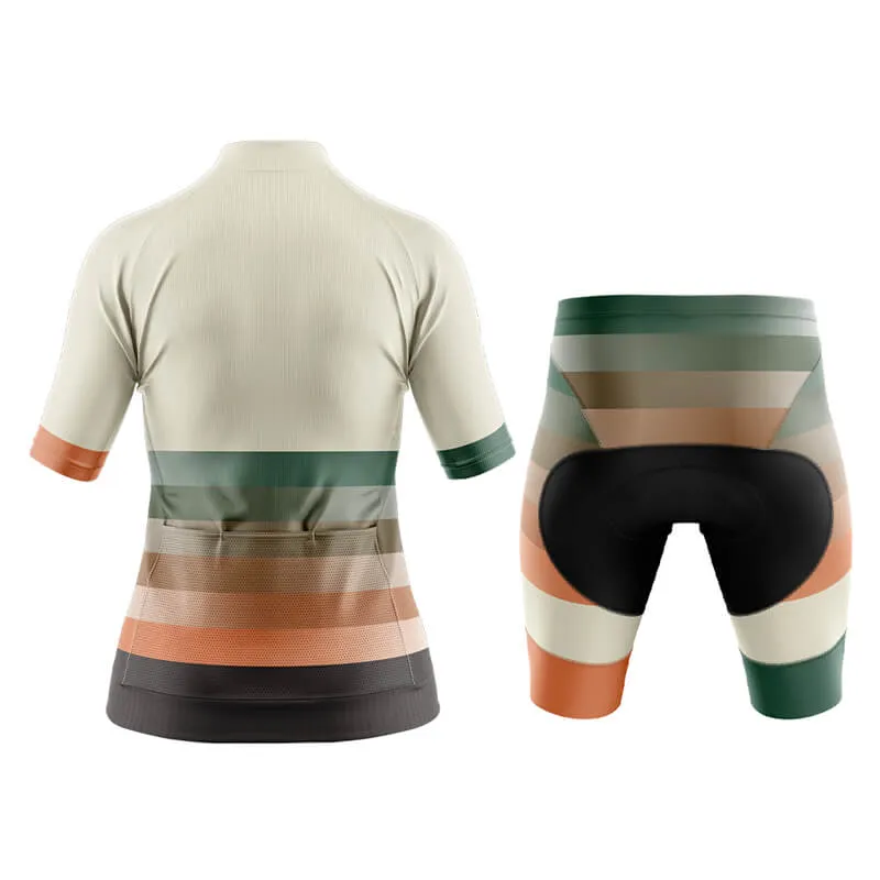 Gradient Frequency Aero Cycling Kit (Beige-Green-Orange)