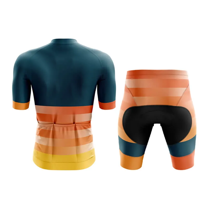 Gradient Frequency Aero Cycling Kit (Navy-Orange-Yellow)