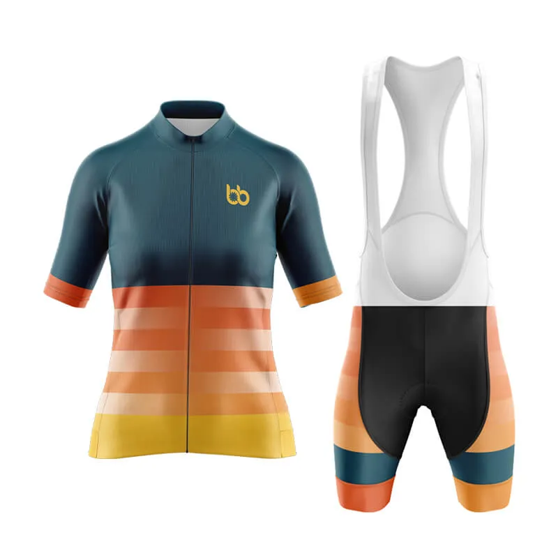 Gradient Frequency Aero Cycling Kit (Navy-Orange-Yellow)