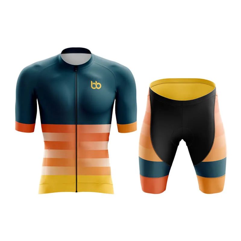 Gradient Frequency Aero Cycling Kit (Navy-Orange-Yellow)