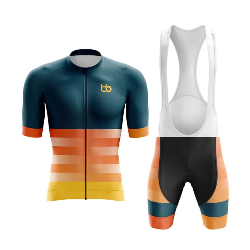 Gradient Frequency Aero Cycling Kit (Navy-Orange-Yellow)