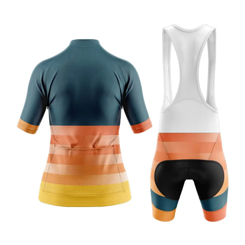 Gradient Frequency Aero Cycling Kit (Navy-Orange-Yellow)