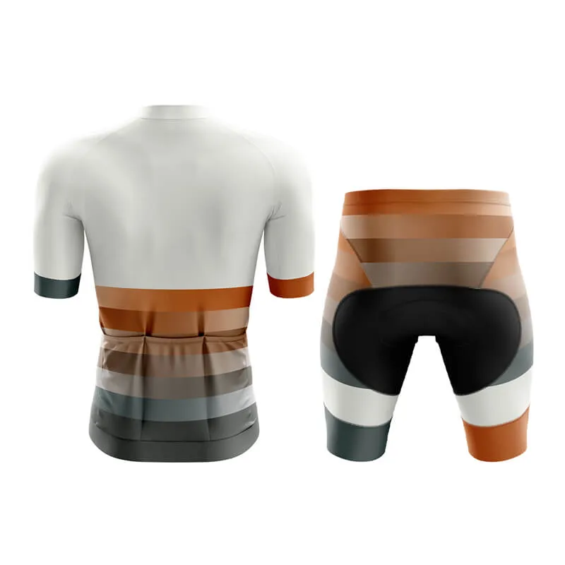 Gradient Frequency Aero Cycling Kit (White-Orange-Grey)