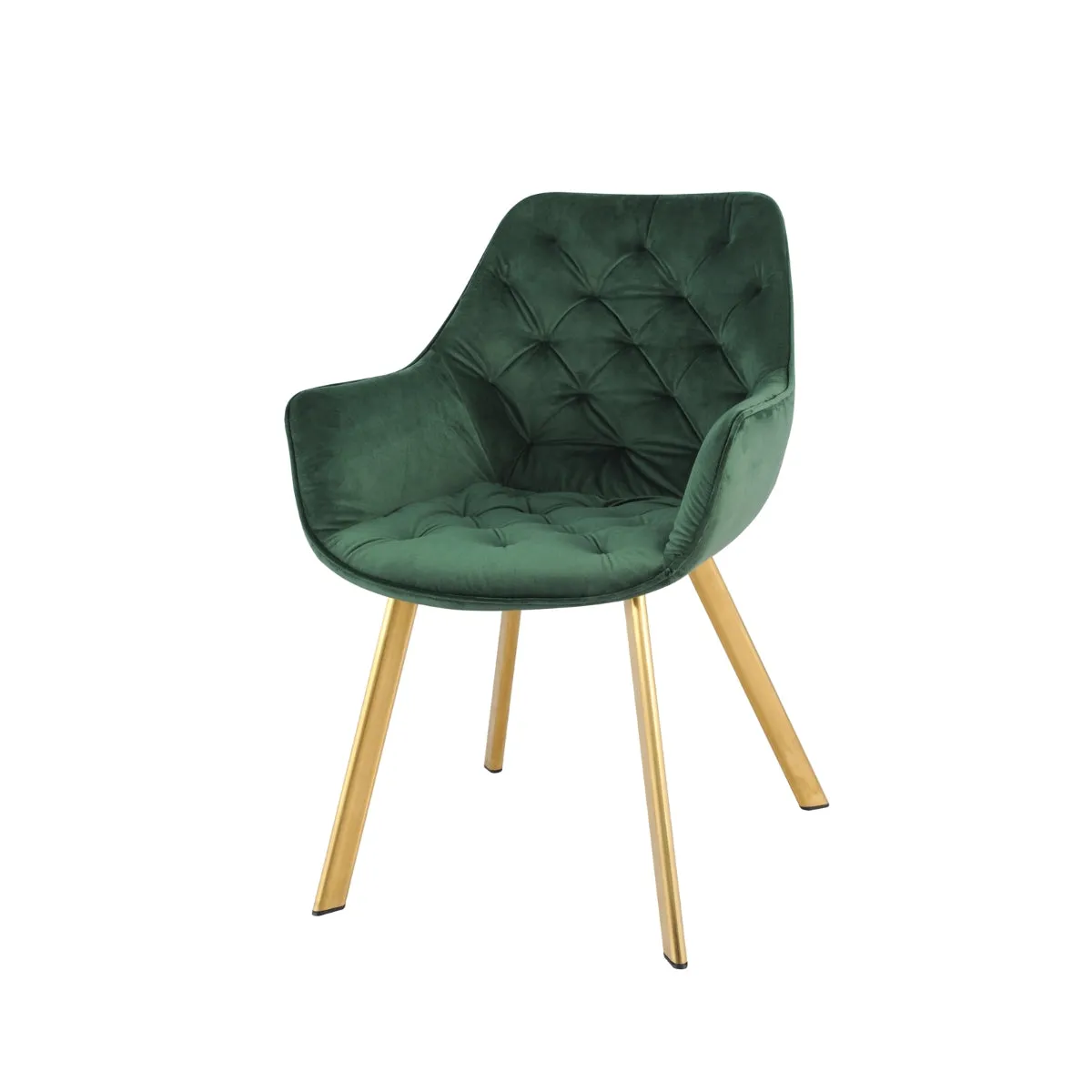 Green Velvet Goldmine Armchair - Set of 2