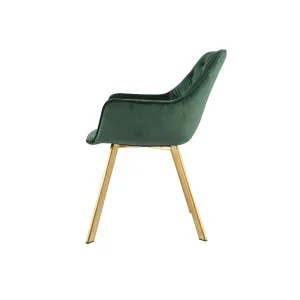 Green Velvet Goldmine Armchair - Set of 2