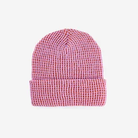 Grid Knit Beanie - Lilac