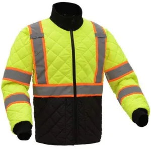 GSS CLASS 3 TWO TONE QUILTED JACKET 8007 LIME