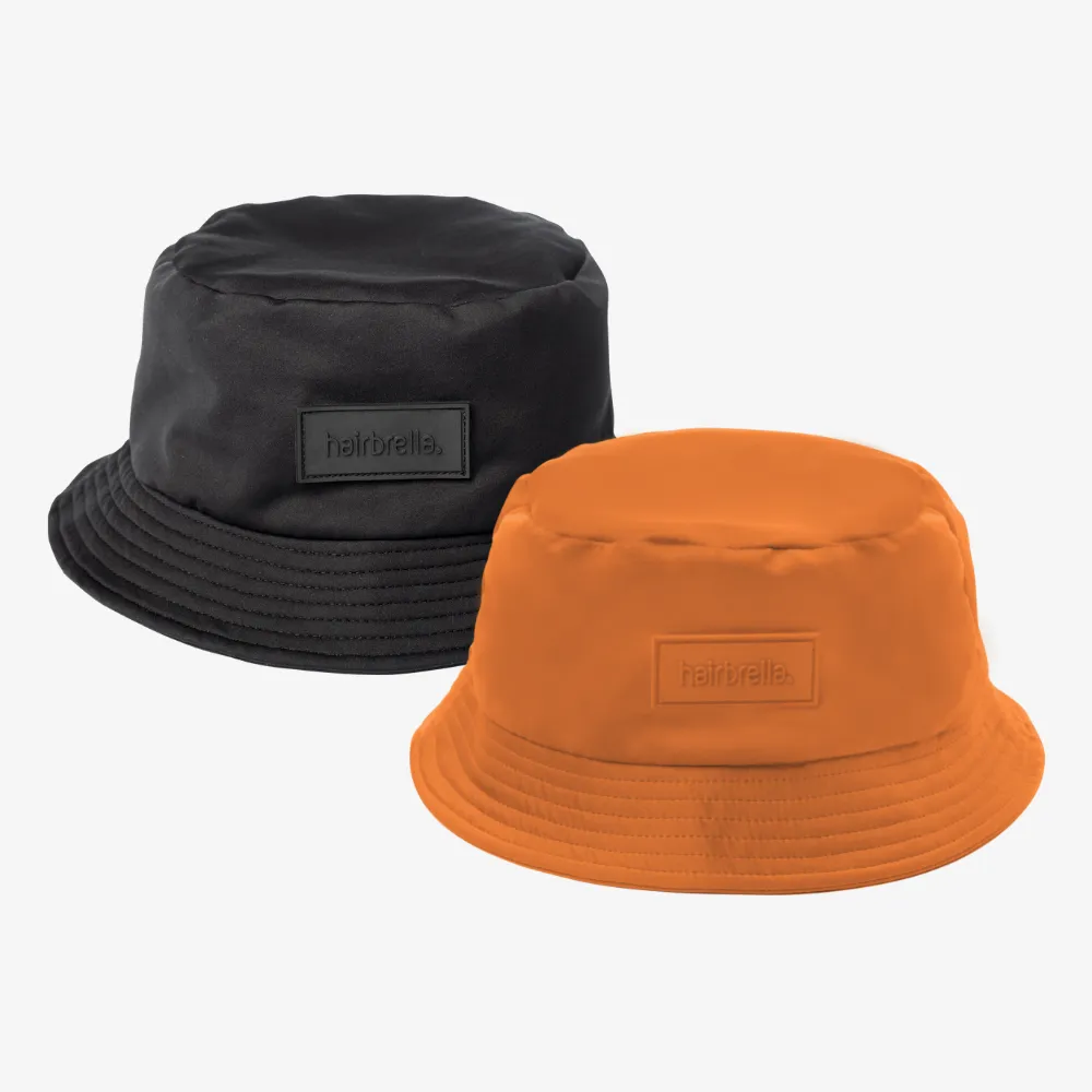 Hairbrella Unisex Satin-Lined Bucket Hat Bundle (2)