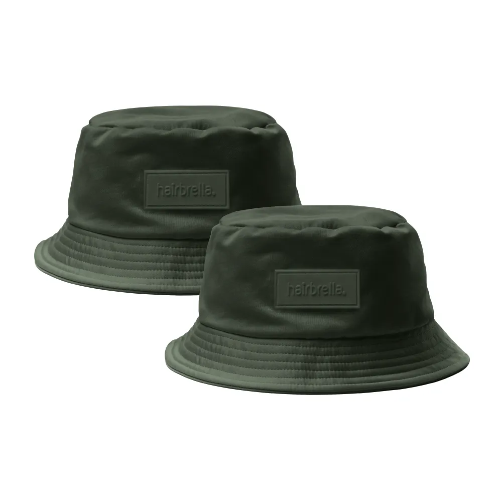 Hairbrella Unisex Satin-Lined Bucket Hat Bundle (2)