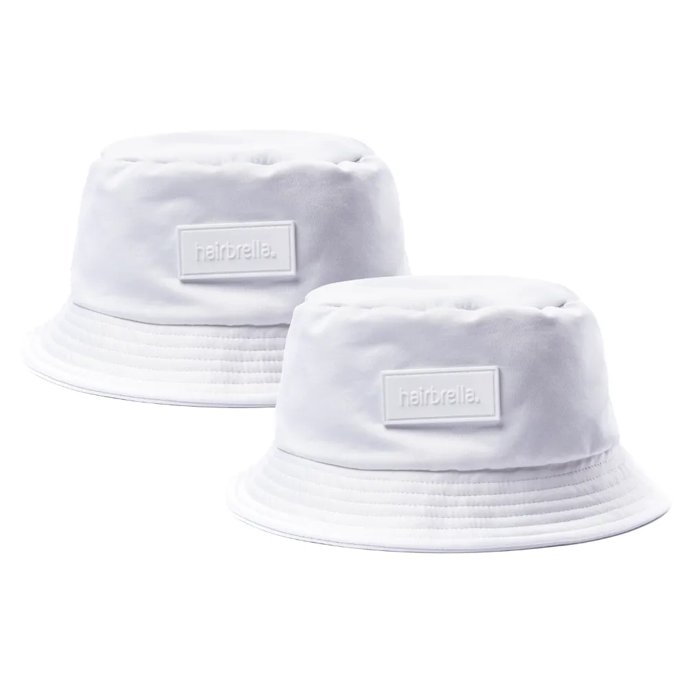 Hairbrella Unisex Satin-Lined Bucket Hat Bundle (2)