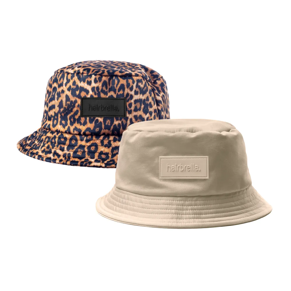 Hairbrella Unisex Satin-Lined Bucket Hat Bundle (2)