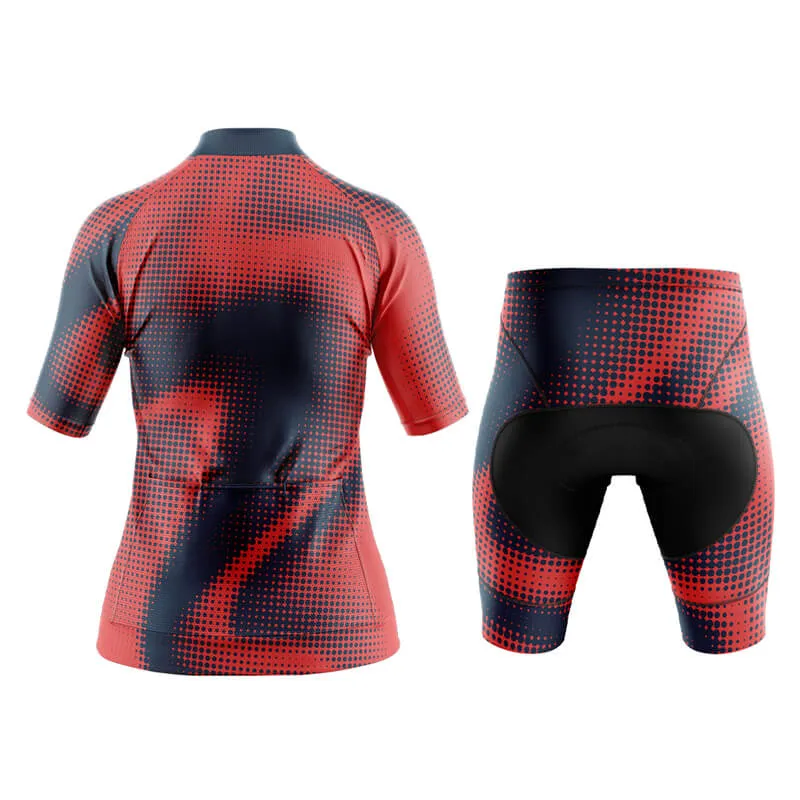 Halftone Aero Cycling Kit (Orange Red)