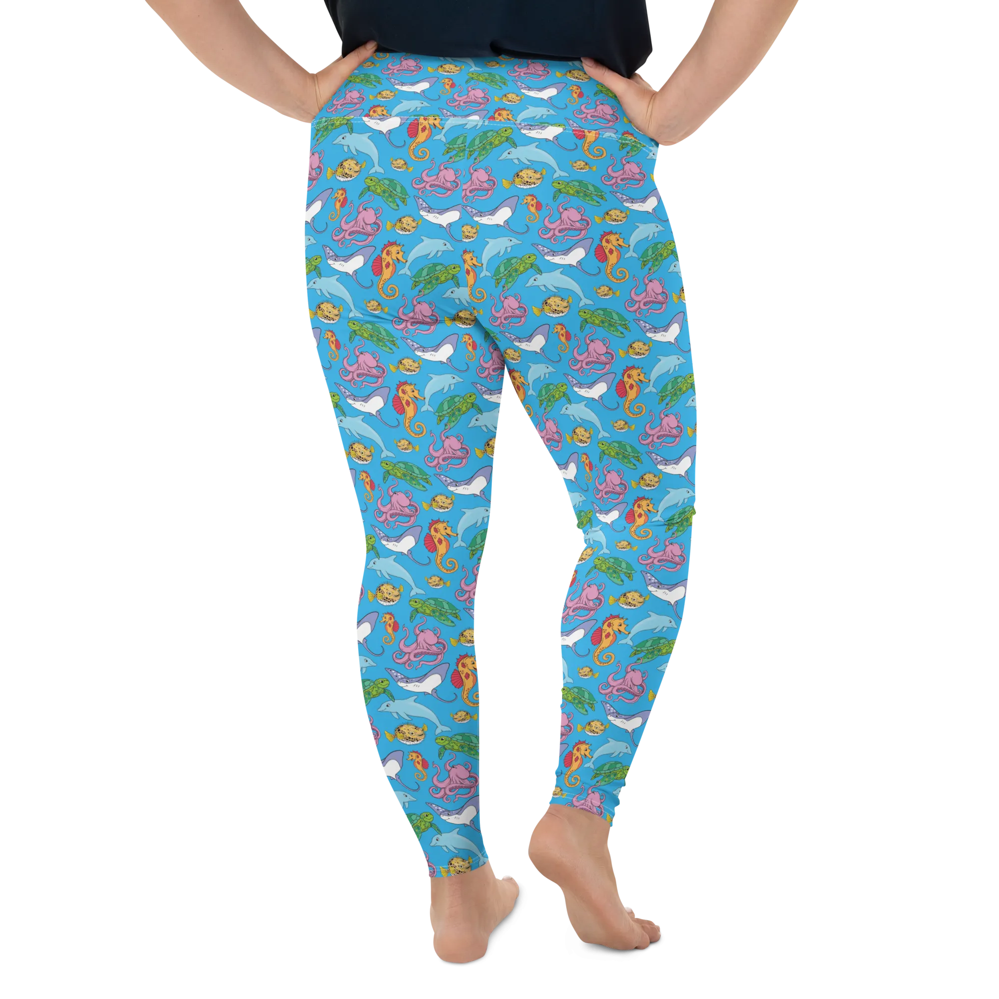 Happiest Ocean Plus Size Leggings